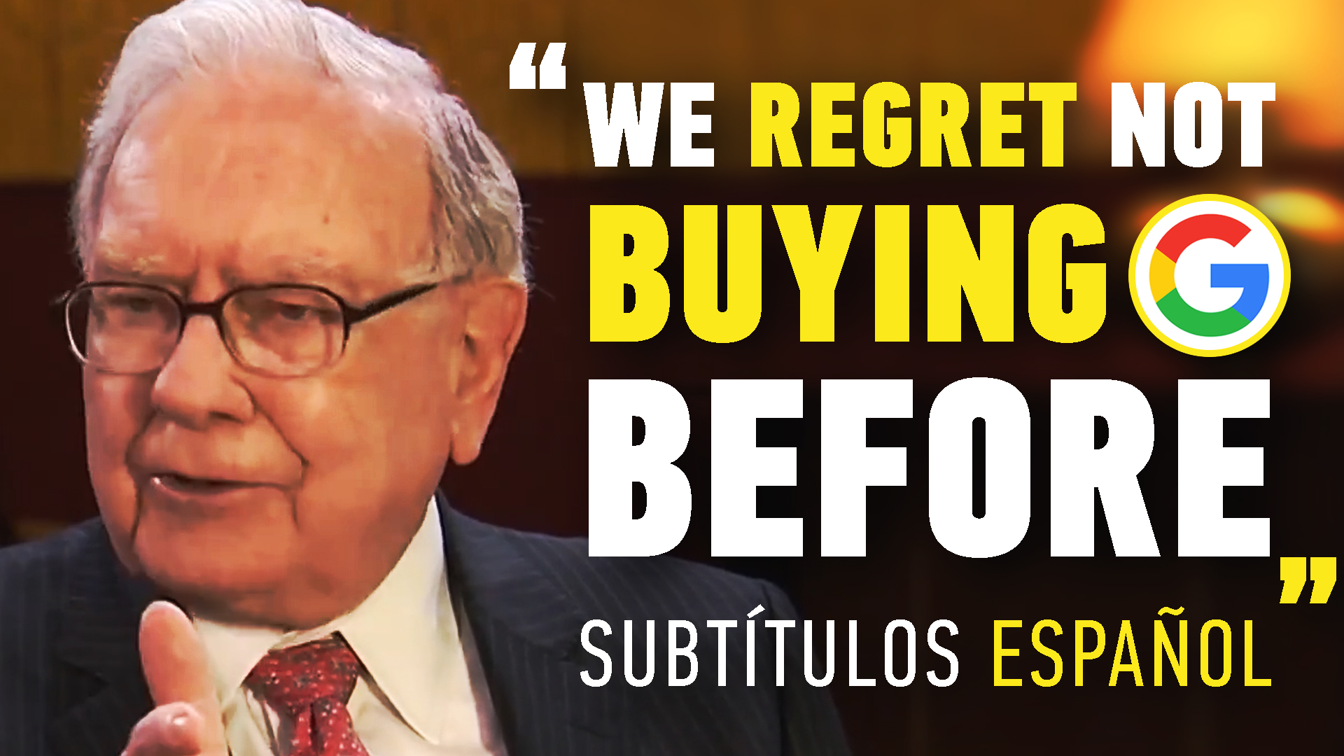 “I blew it.” — Warren Buffett on NOT investing in Google (Alphabet) early on
