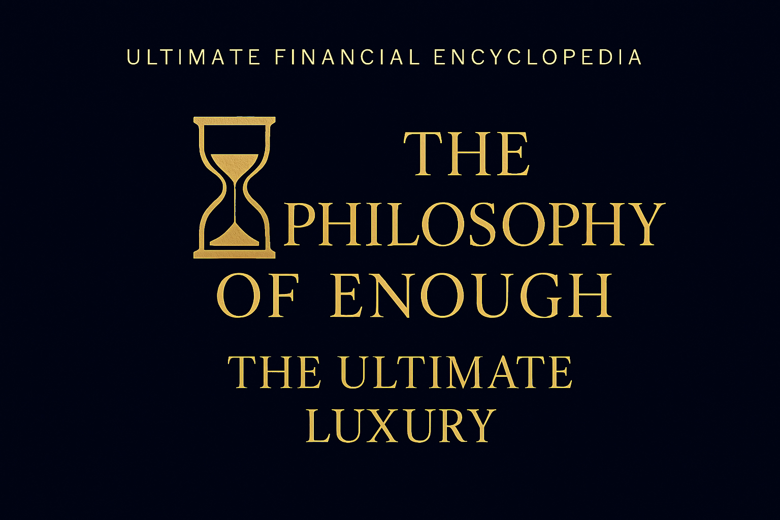 The Philosophy of Enough | The Ultimate Luxury